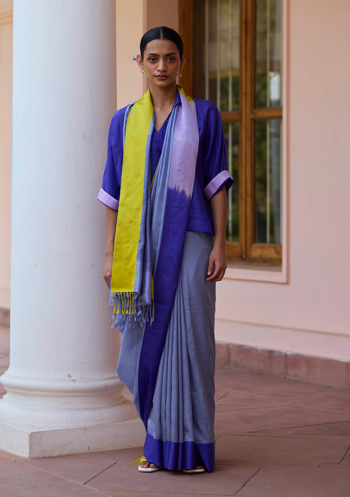 Crescendo Blue Saree