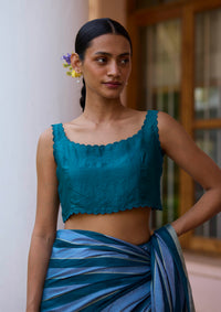 Horizon Teal Blouse