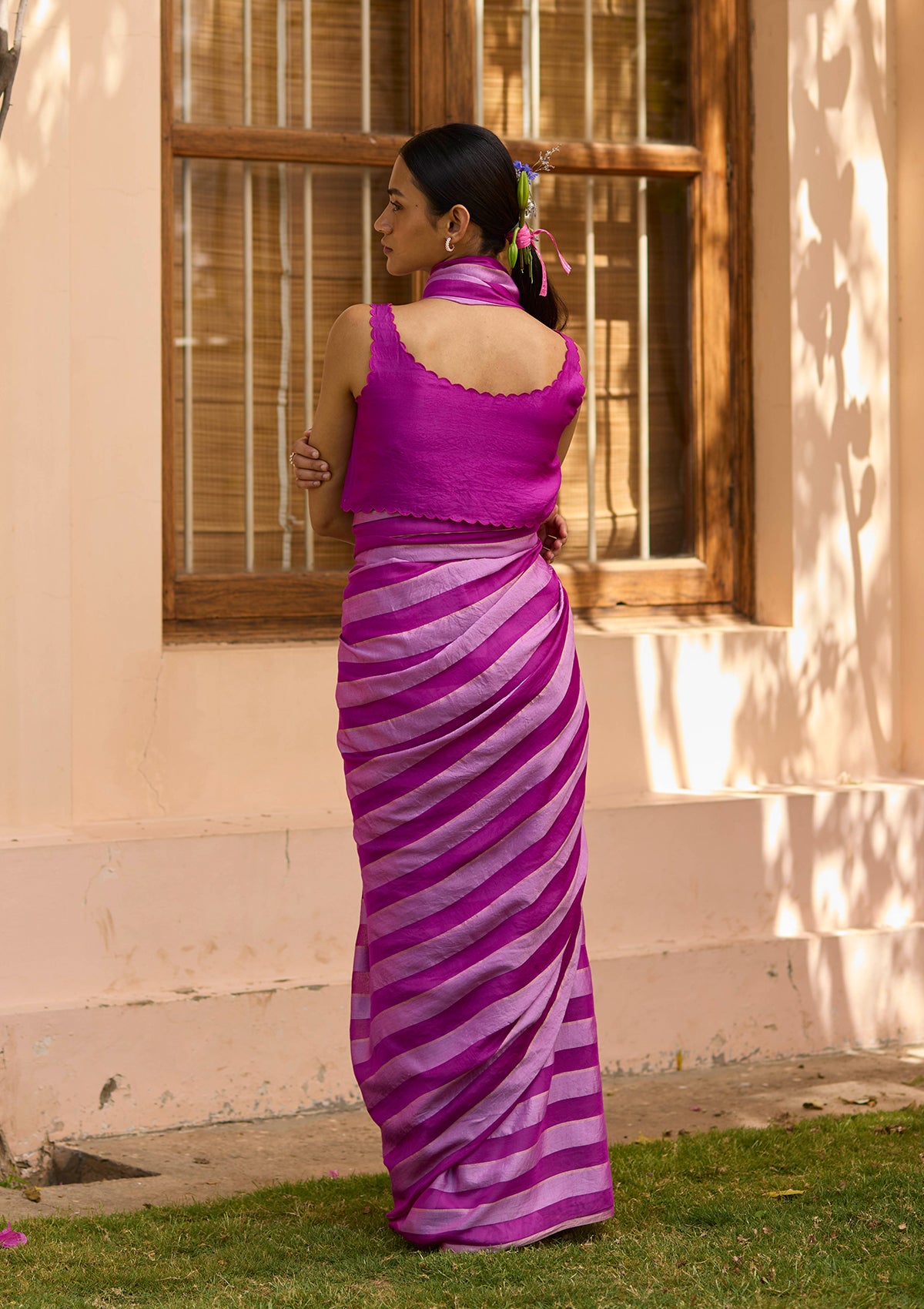 Solo Symphony Pink Saree