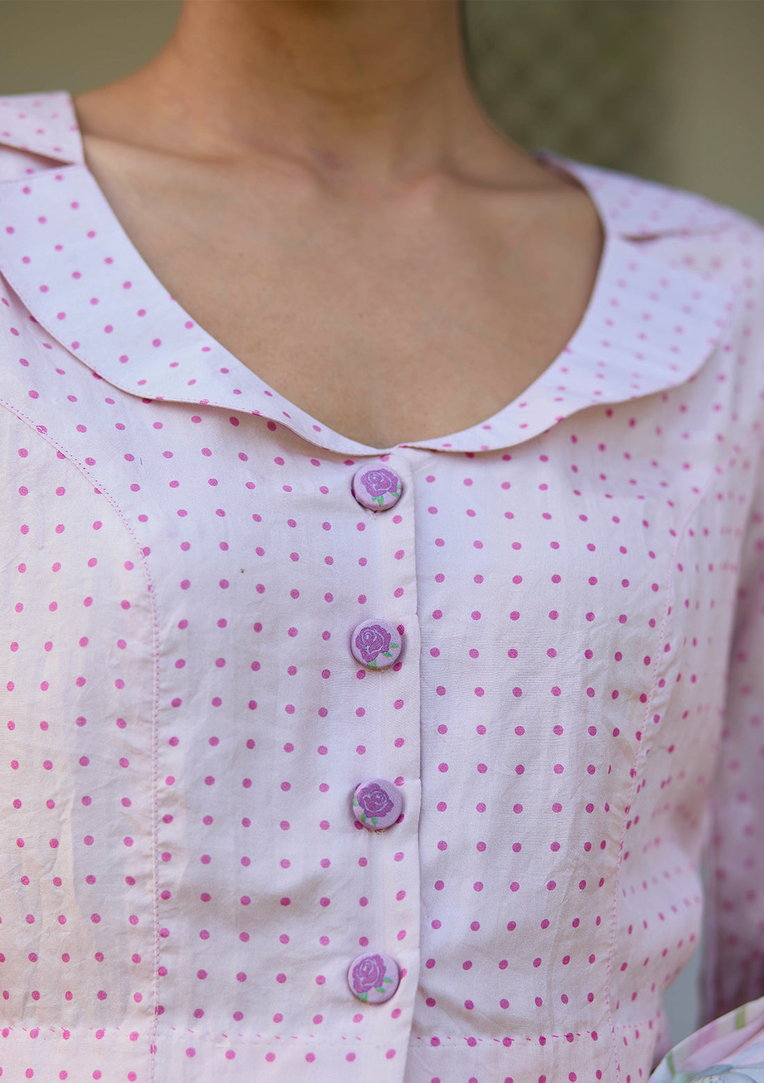 Dew Drops Pink Blouse