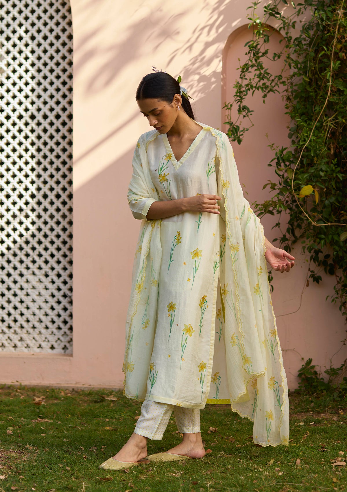 Sunkissed Daffodil Yellow Dupatta