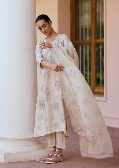 Dawn Magnolia Beige Kurta Set