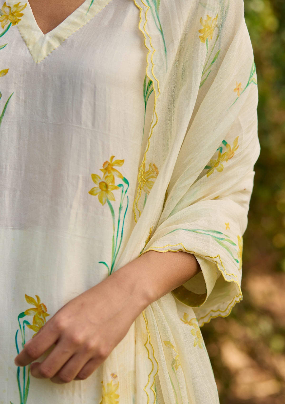 Sunkissed Daffodil Yellow Dupatta