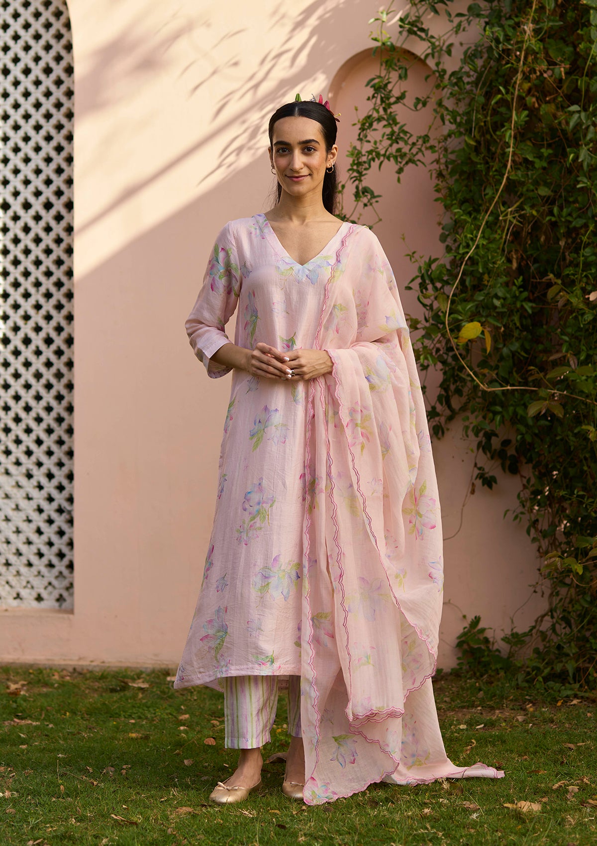 Dawn Magnolia Pink Kurta Set