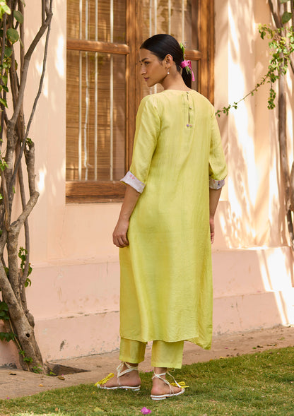 Radiant Lime Kurta Set