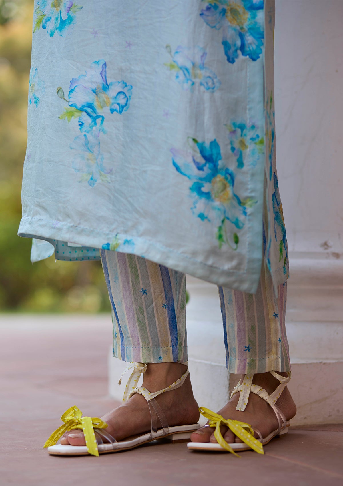 Dawn Poppy Blue Kurta Set