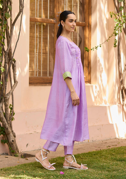 Radiant Lavender Kurta Set