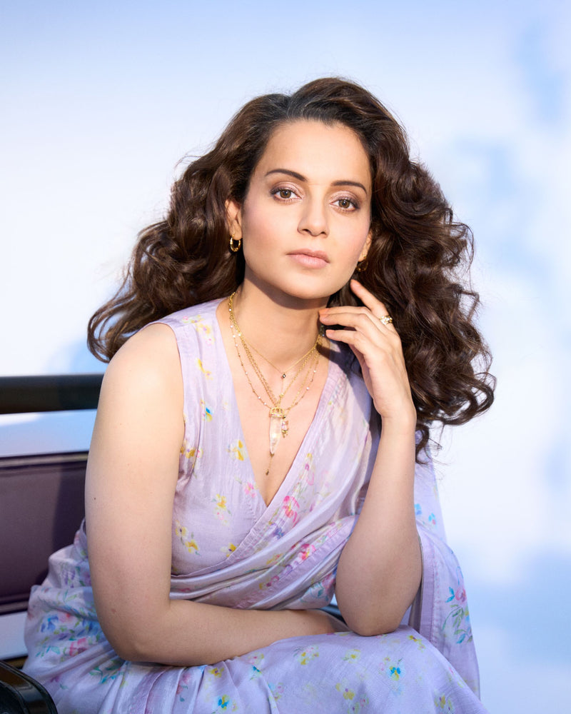 Kangana Ranaut in Picnic Daydream Mauve Saree