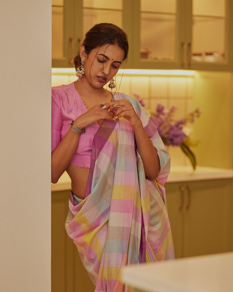 Niharika Konidela in Echoes of Dawn Saree