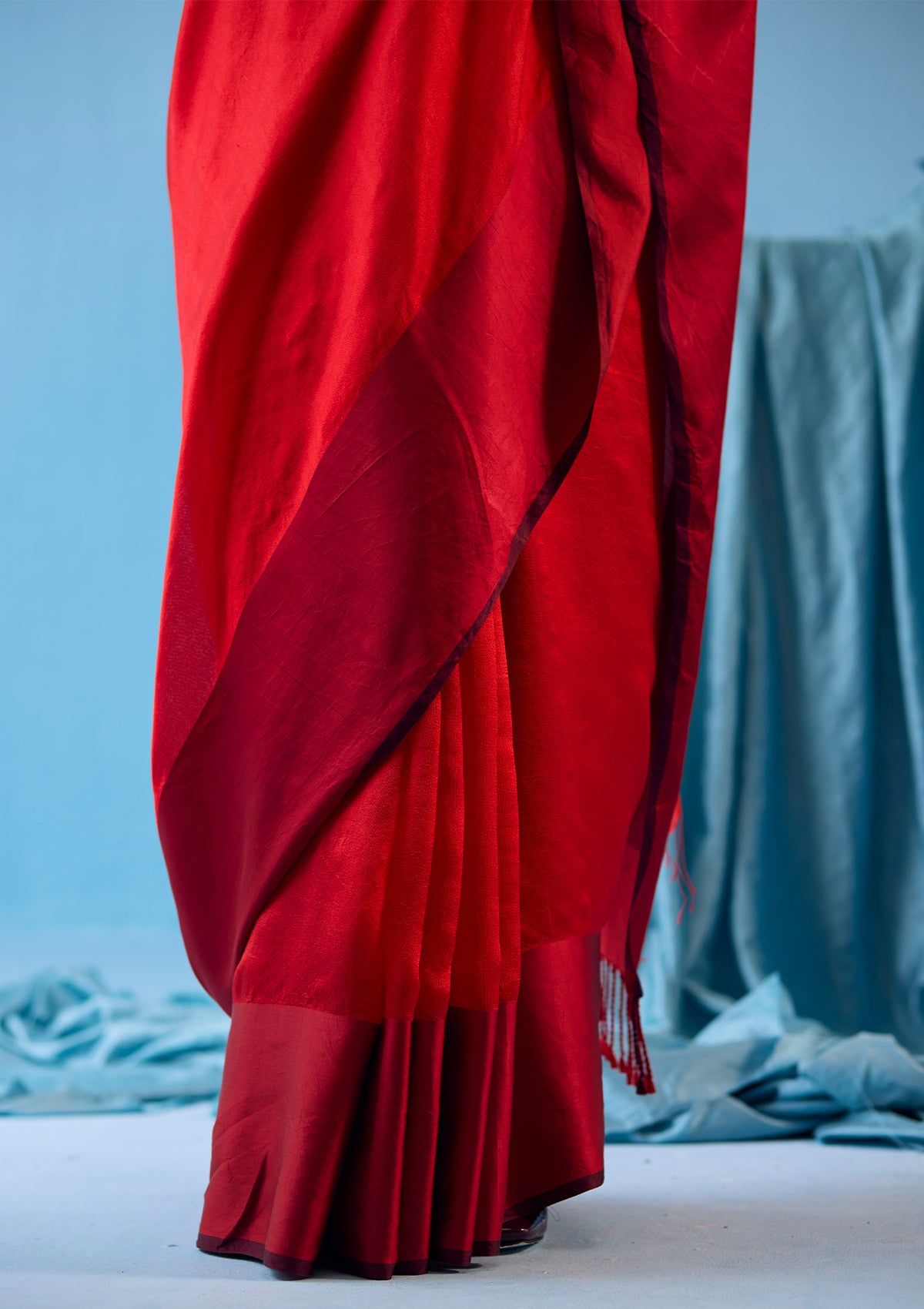 Bold Allure Scarlet Saree