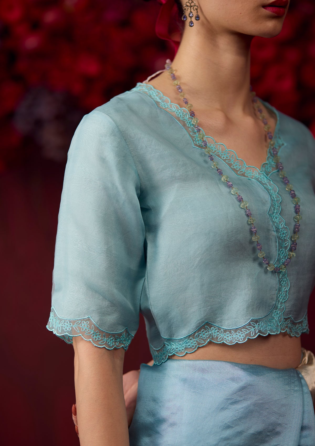 Celestial Ice Blue Blouse