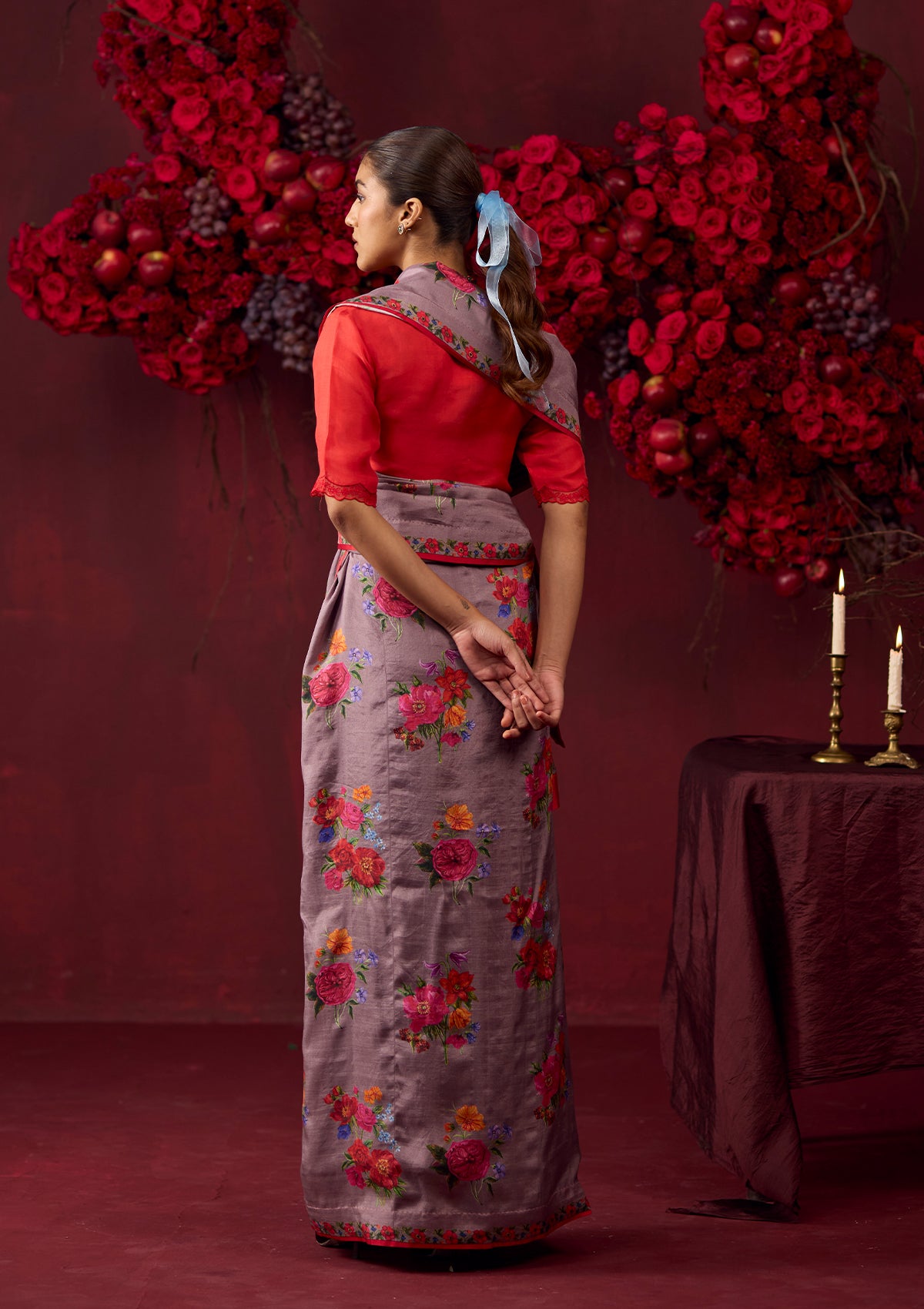 Eternal Love Slate Saree