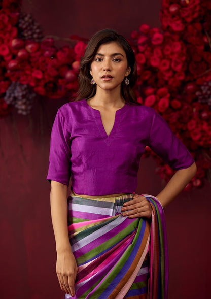 Cheerful Violet Blouse