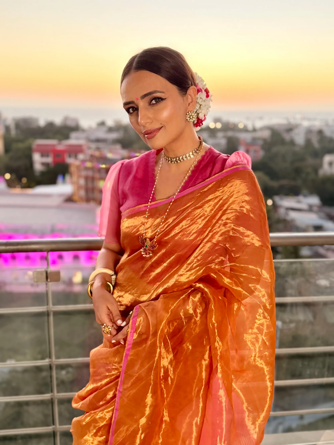 Roshni Chopra In Festive Cheer Saree