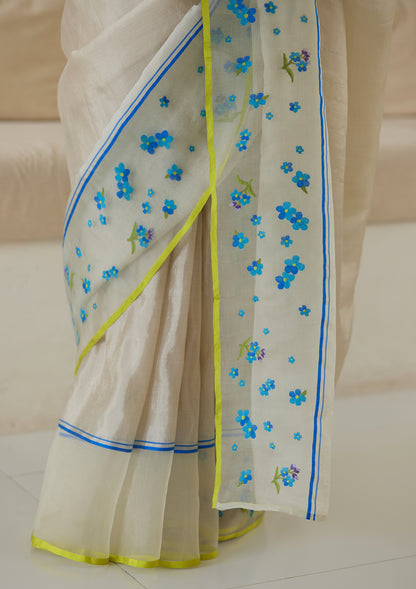 Lasting Vignettes Jamdani Saree