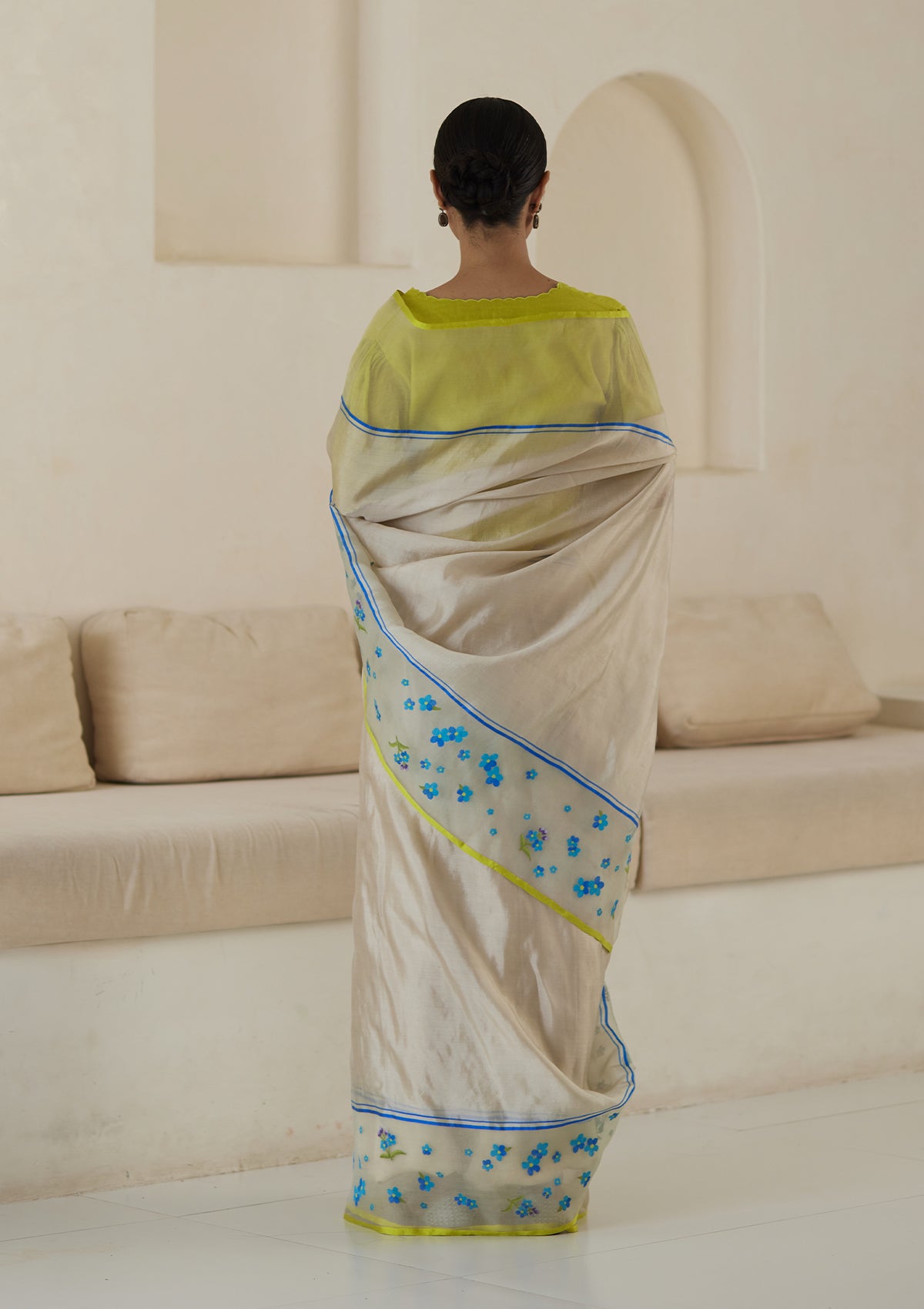 Lasting Vignettes Jamdani Saree