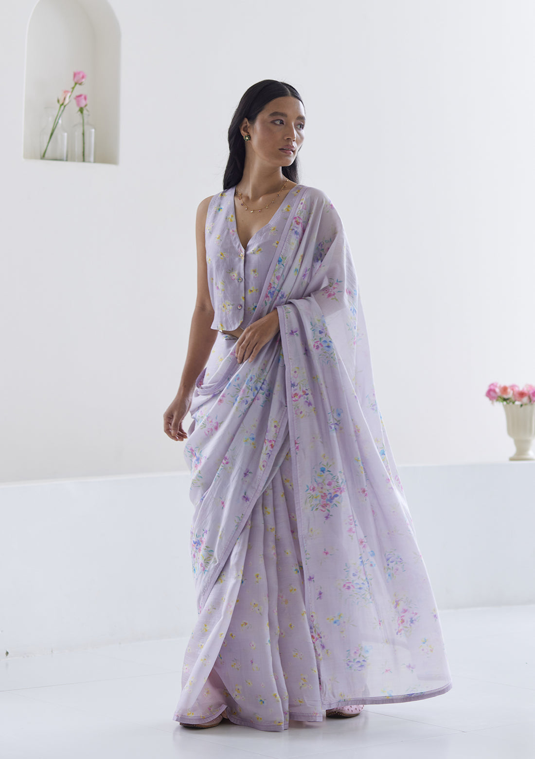 Picnic Daydream Mauve Saree