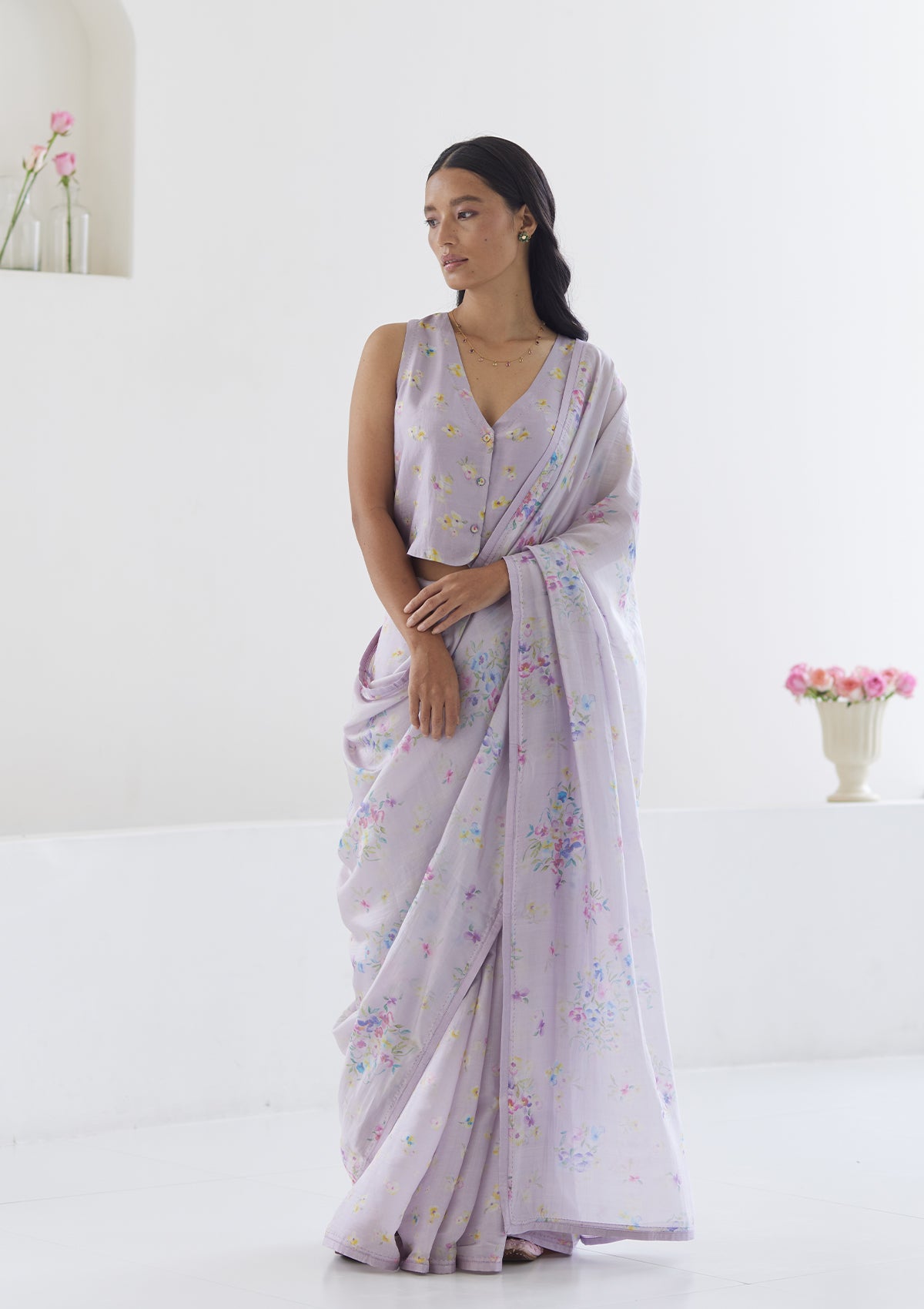 Picnic Daydream Mauve Saree