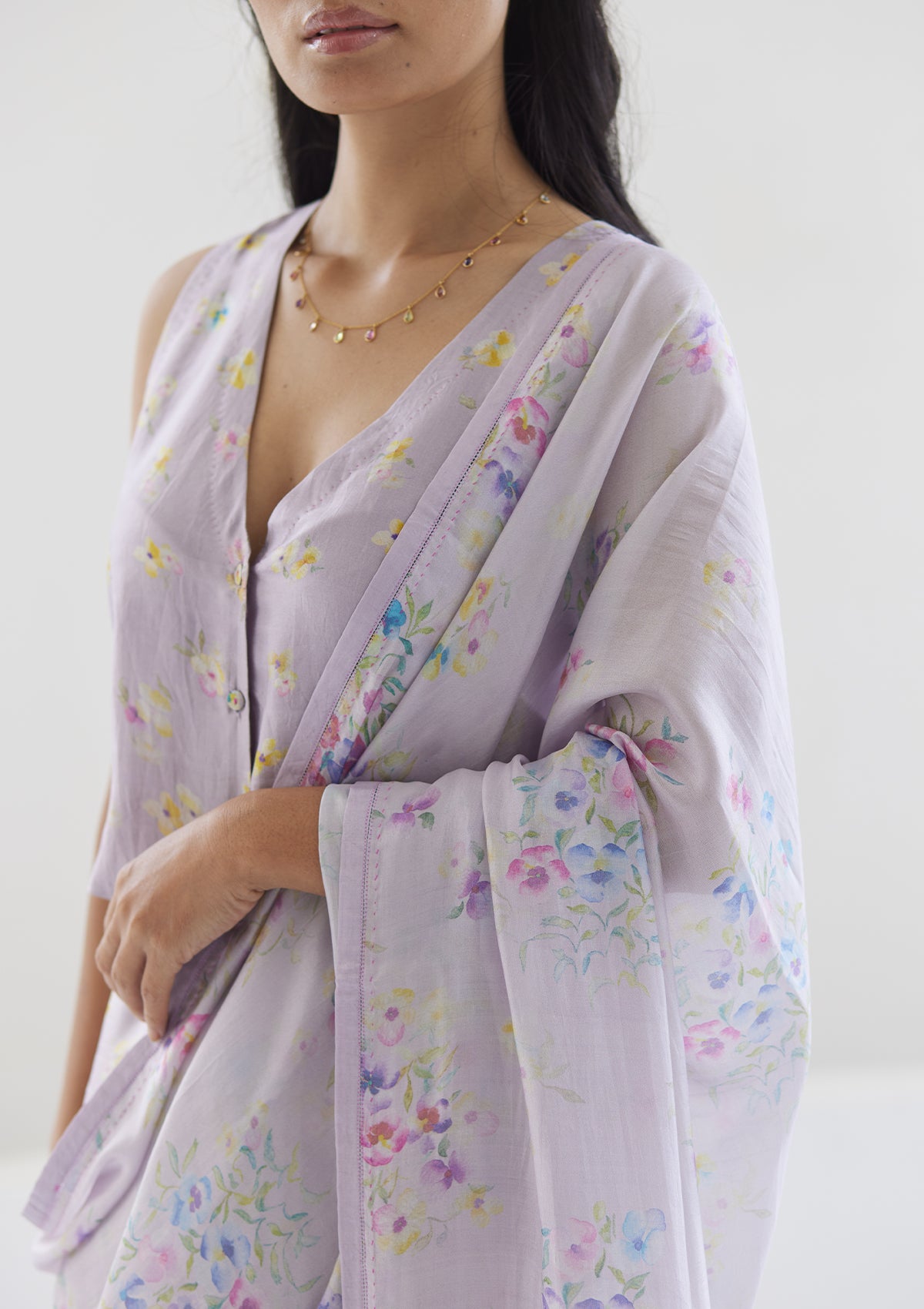 Picnic Daydream Mauve Saree