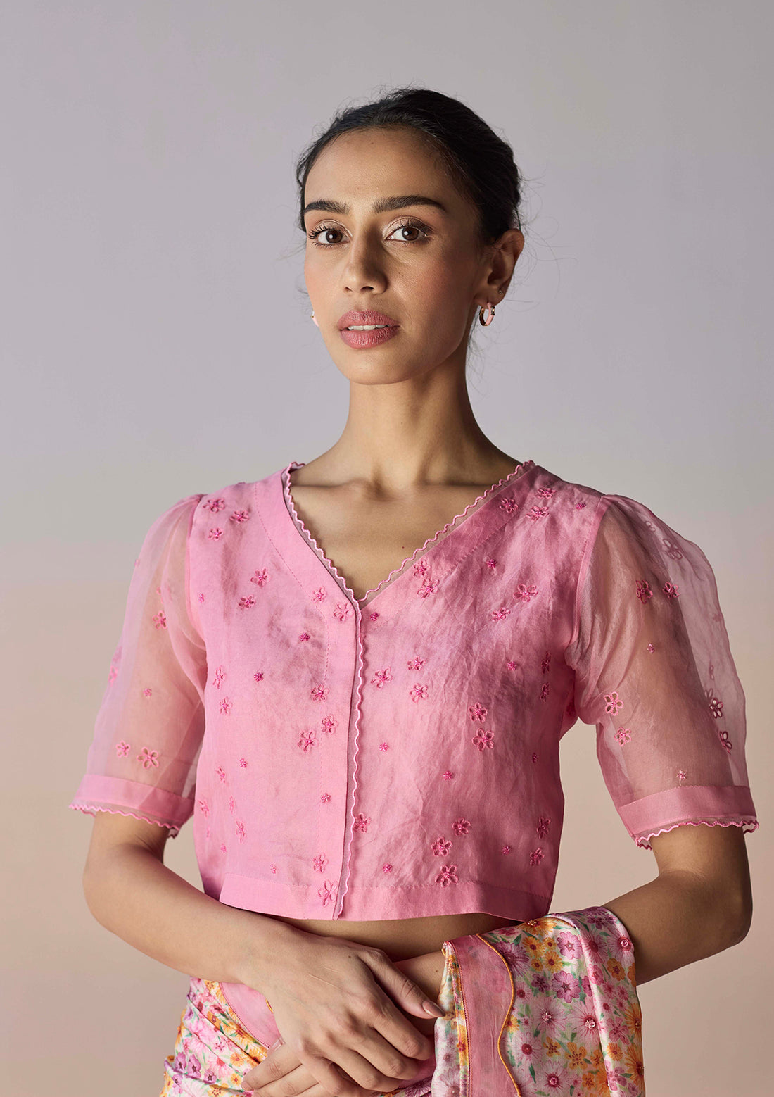 StarBloom Coral Pink Blouse