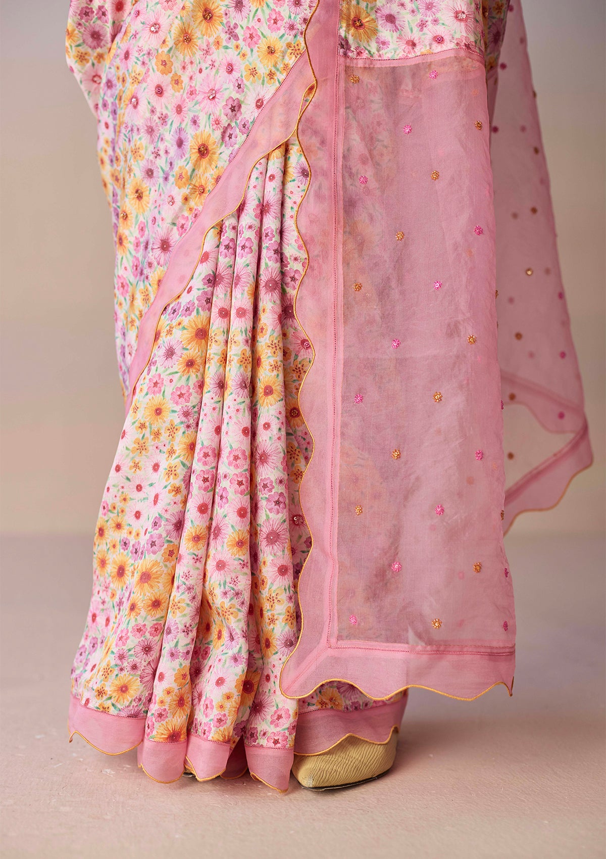 Wildflower Dawn Pink Saree