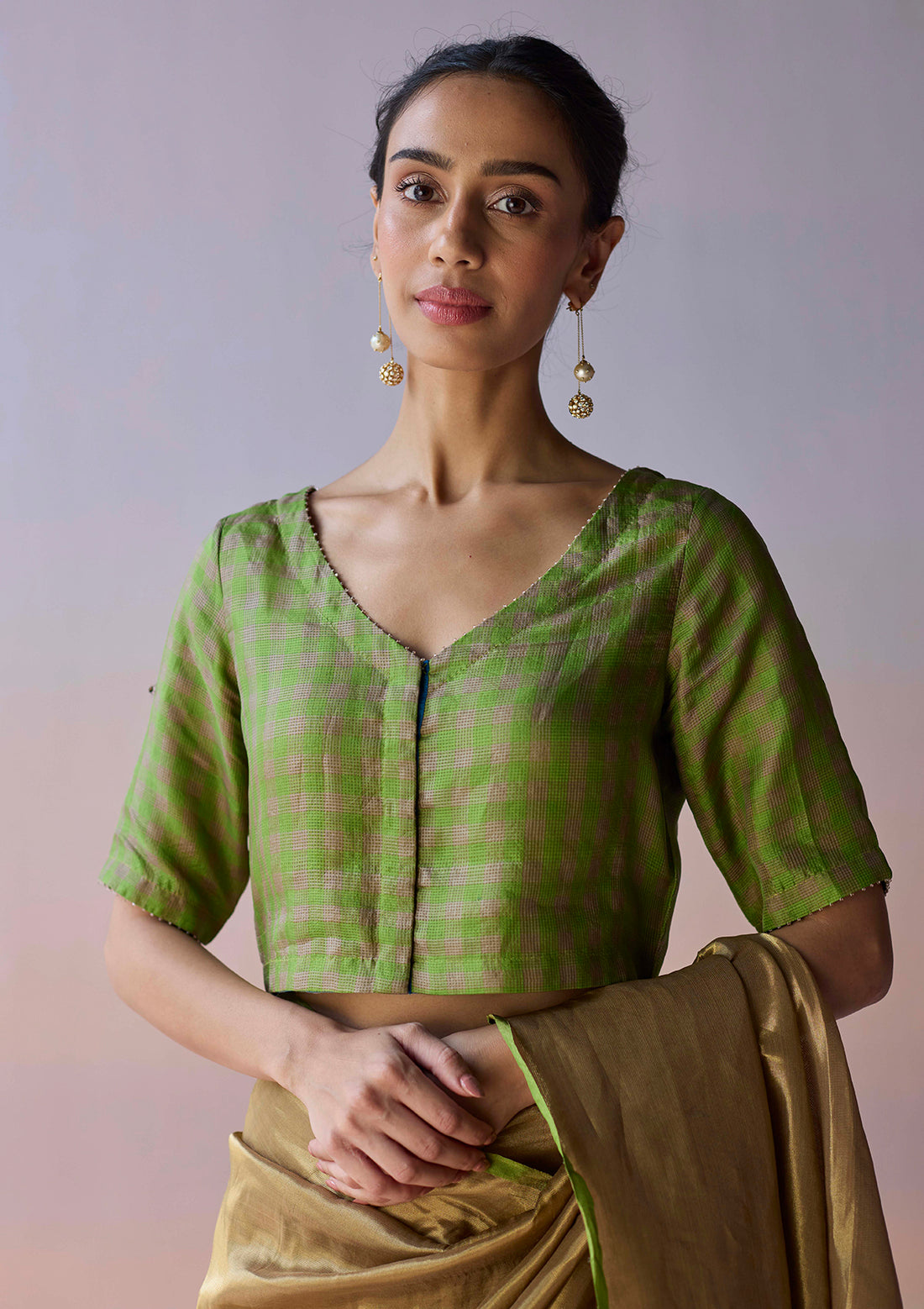 LightWoven Green Blouse