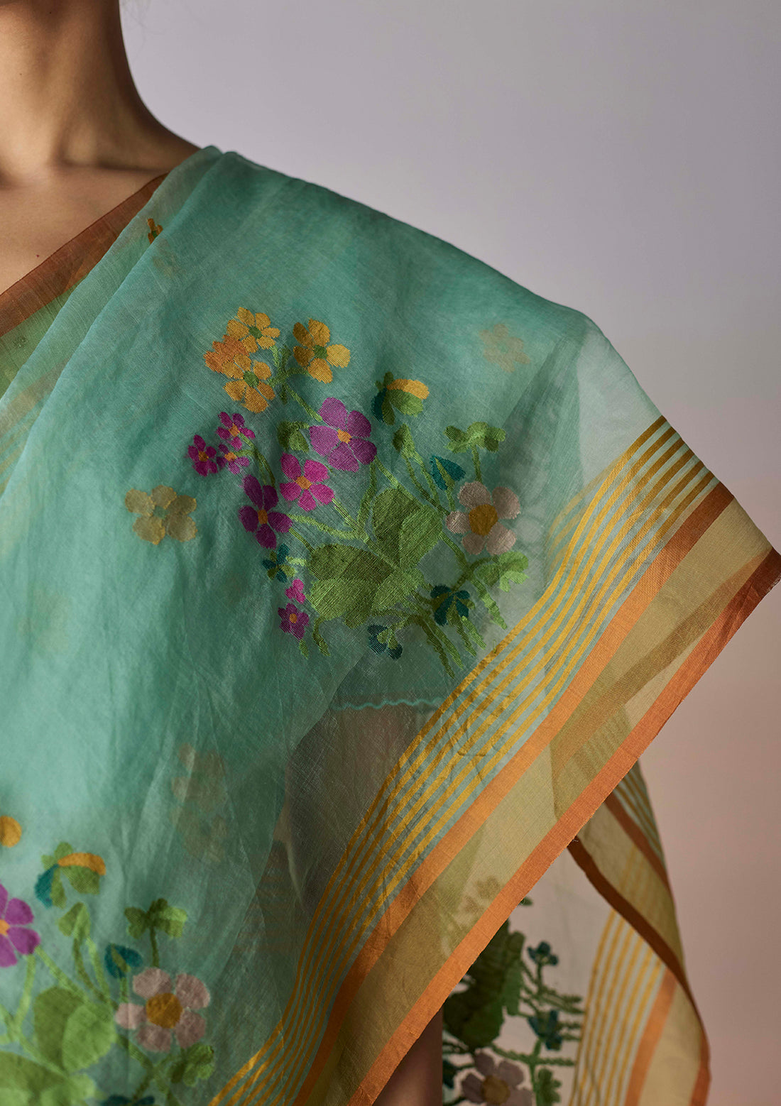 Earthsong Jamdani Saree