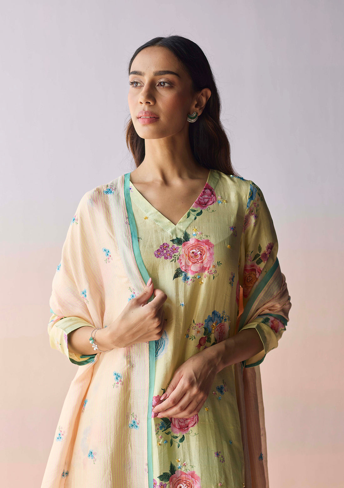 SoulFlower Green Dupatta