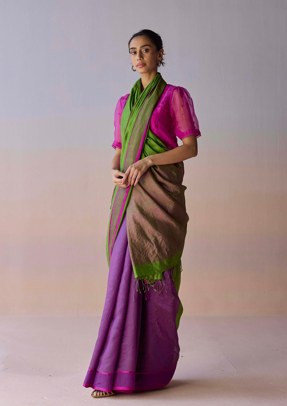Ember Whisper Saree