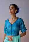 Checks Blouse Fabric