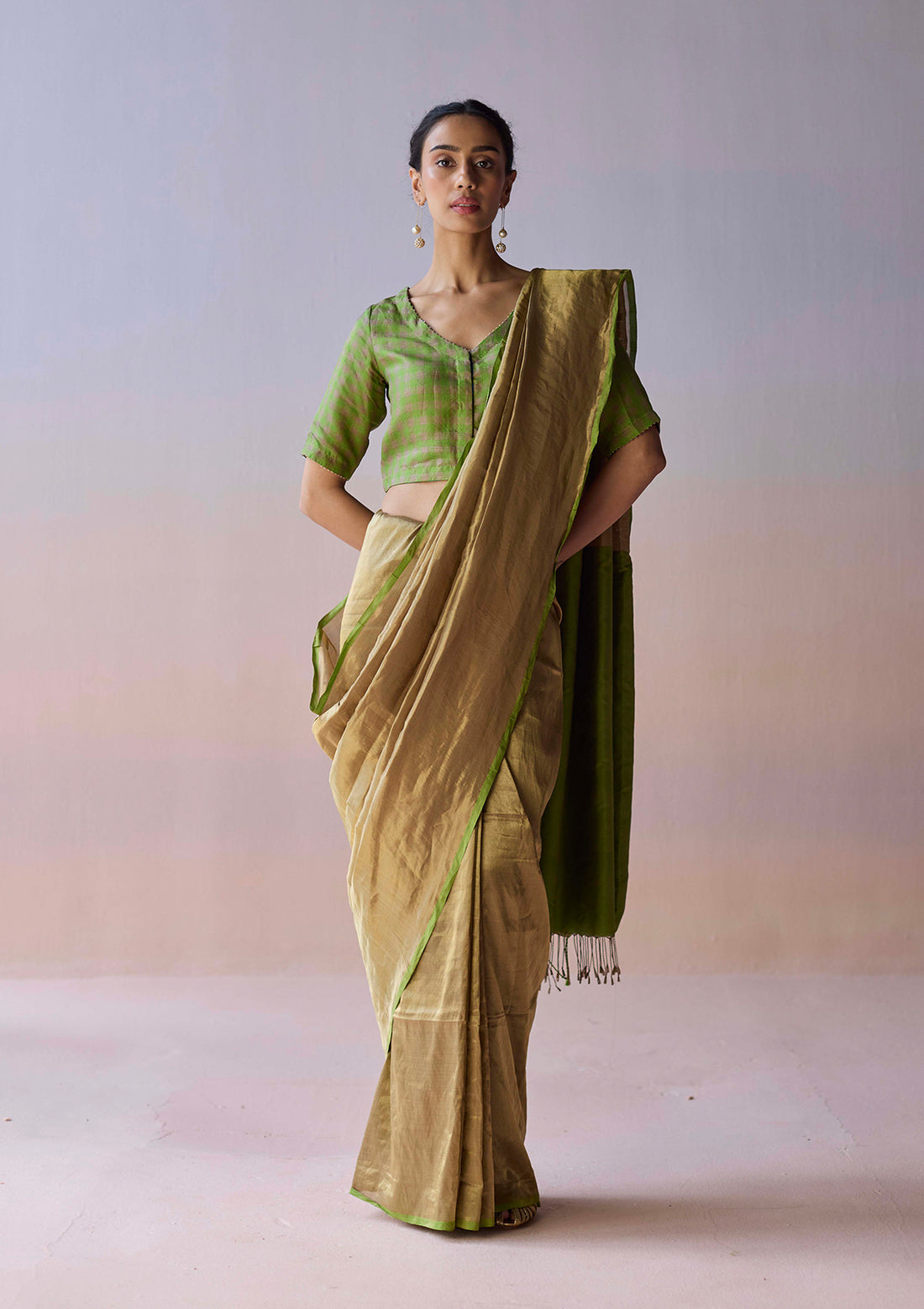Eternal Glow Zari Saree