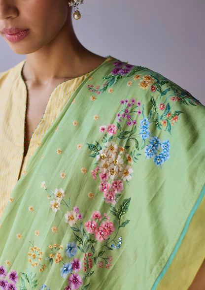 Morning Whisper Green Saree