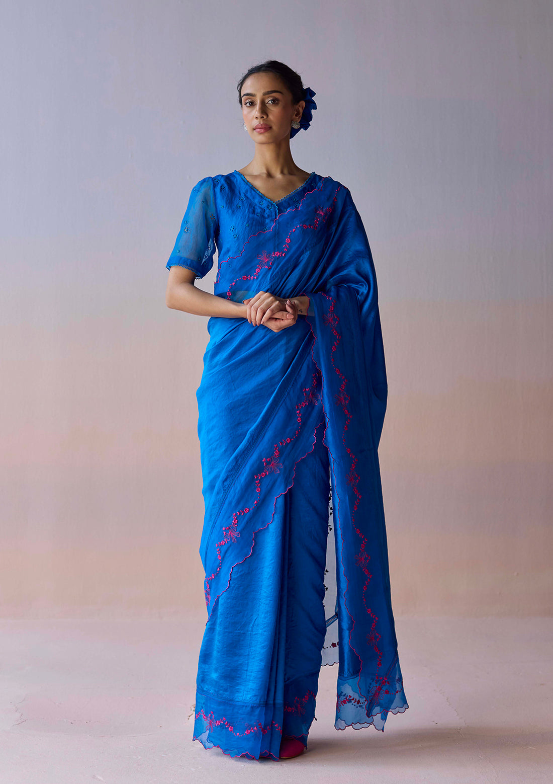 Moonglade Embroidered Saree