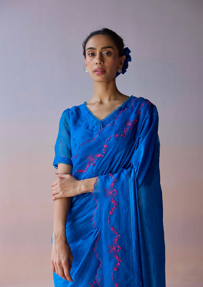 Moonglade Embroidered Saree