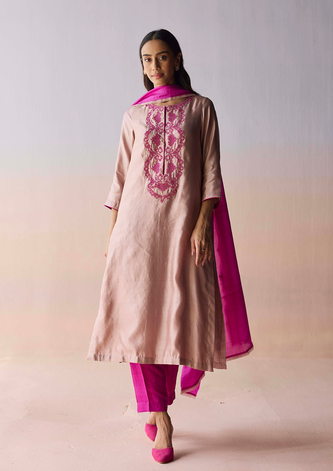 Riverstone Pink Kurta Set