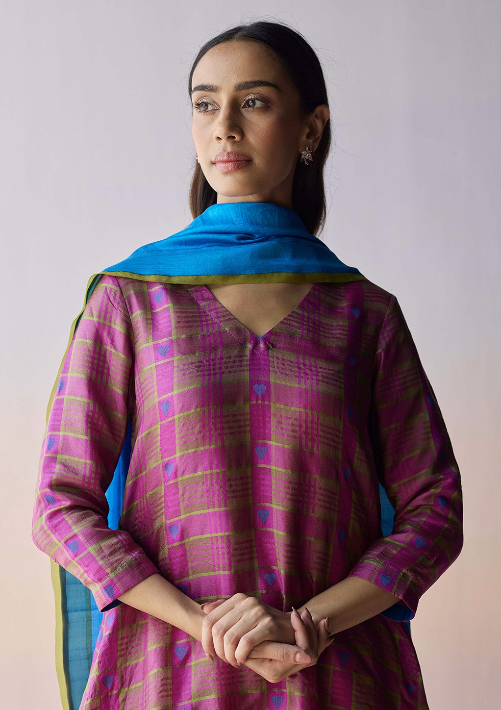 Heartglow Jamdani Kurta Set
