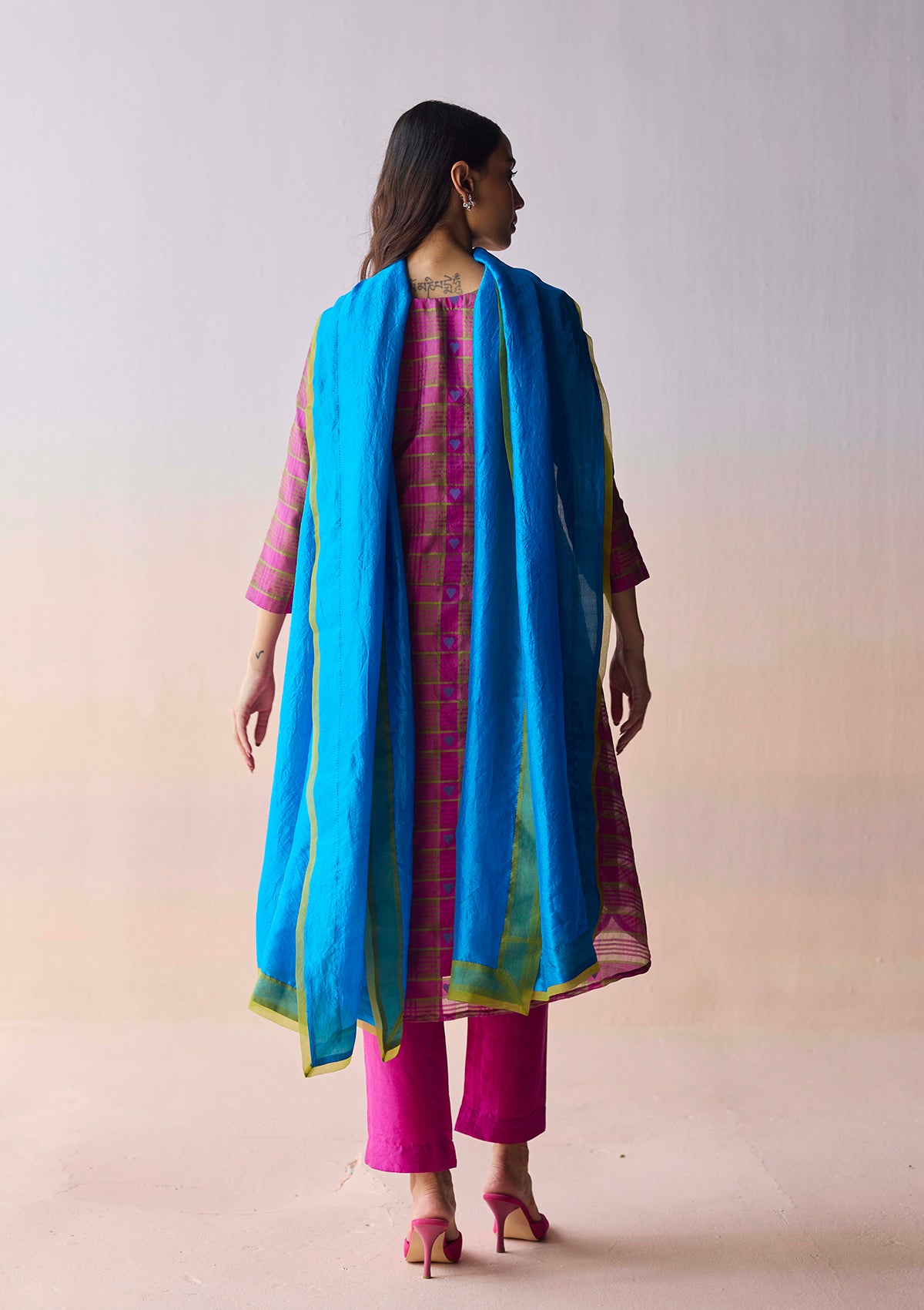 Heartglow Jamdani Kurta Set