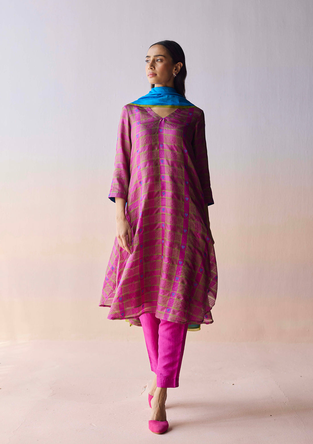 Heartglow Jamdani Kurta Set