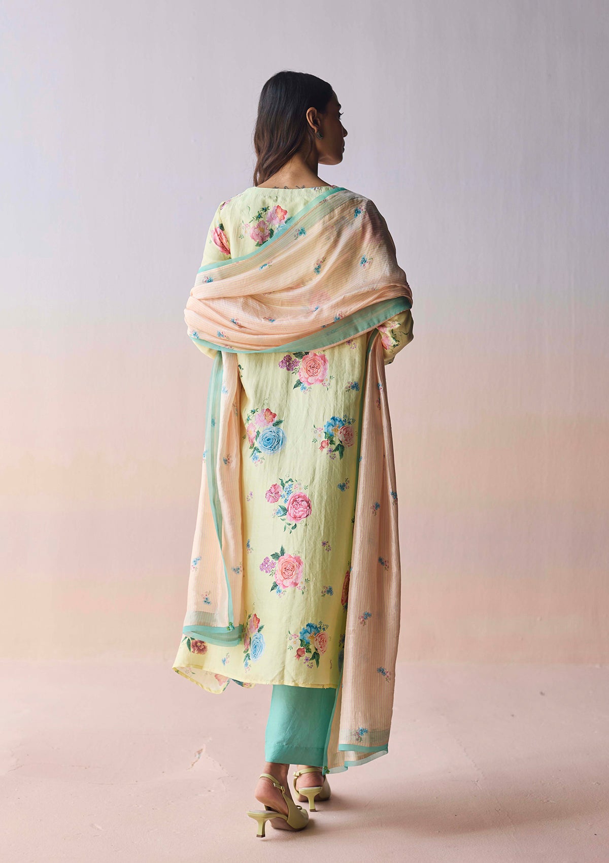 Kindred Petals Yellow Kurta Set