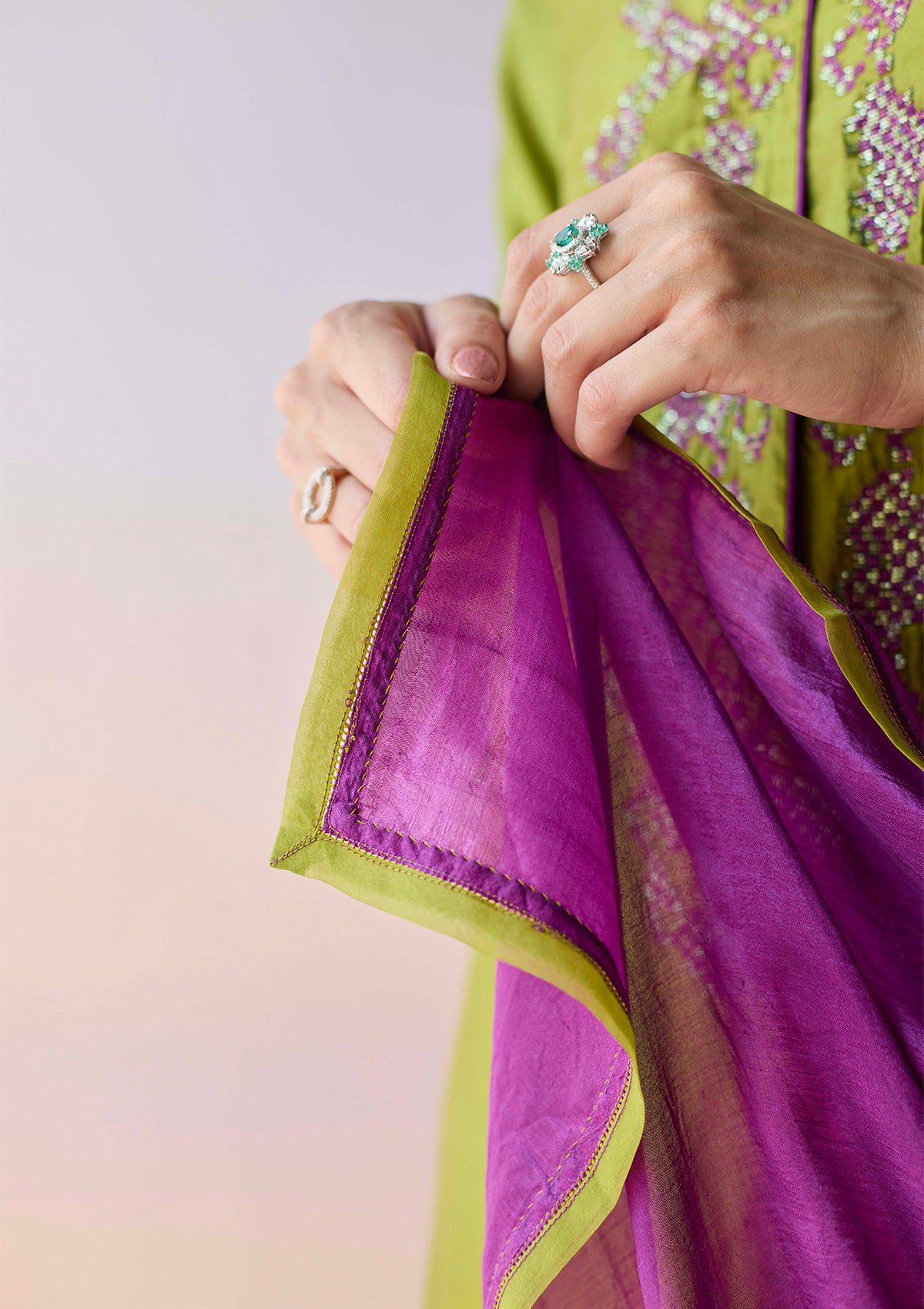 Riverstone Green Kurta Set