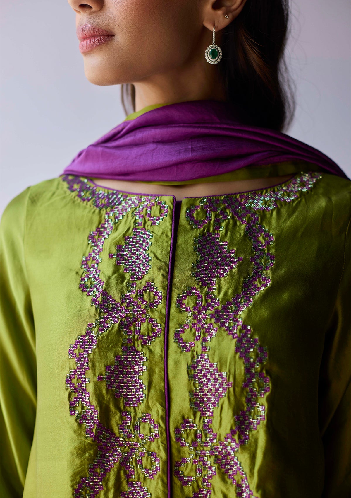 Riverstone Green Kurta Set