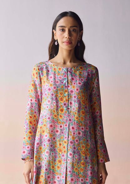 Wildflower Dawn Blue Kurta Set