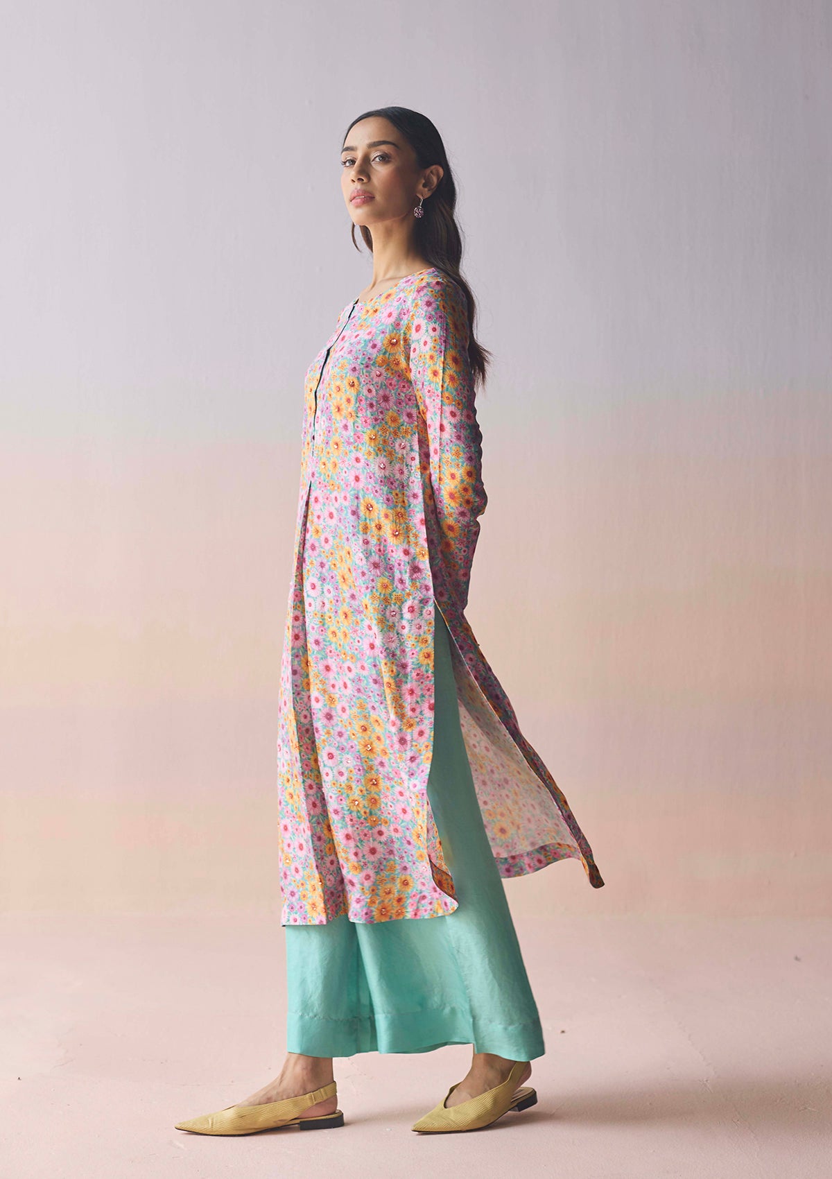 Wildflower Dawn Blue Kurta Set