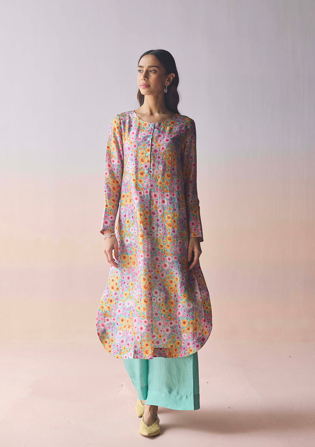 Wildflower Dawn Blue Kurta Set
