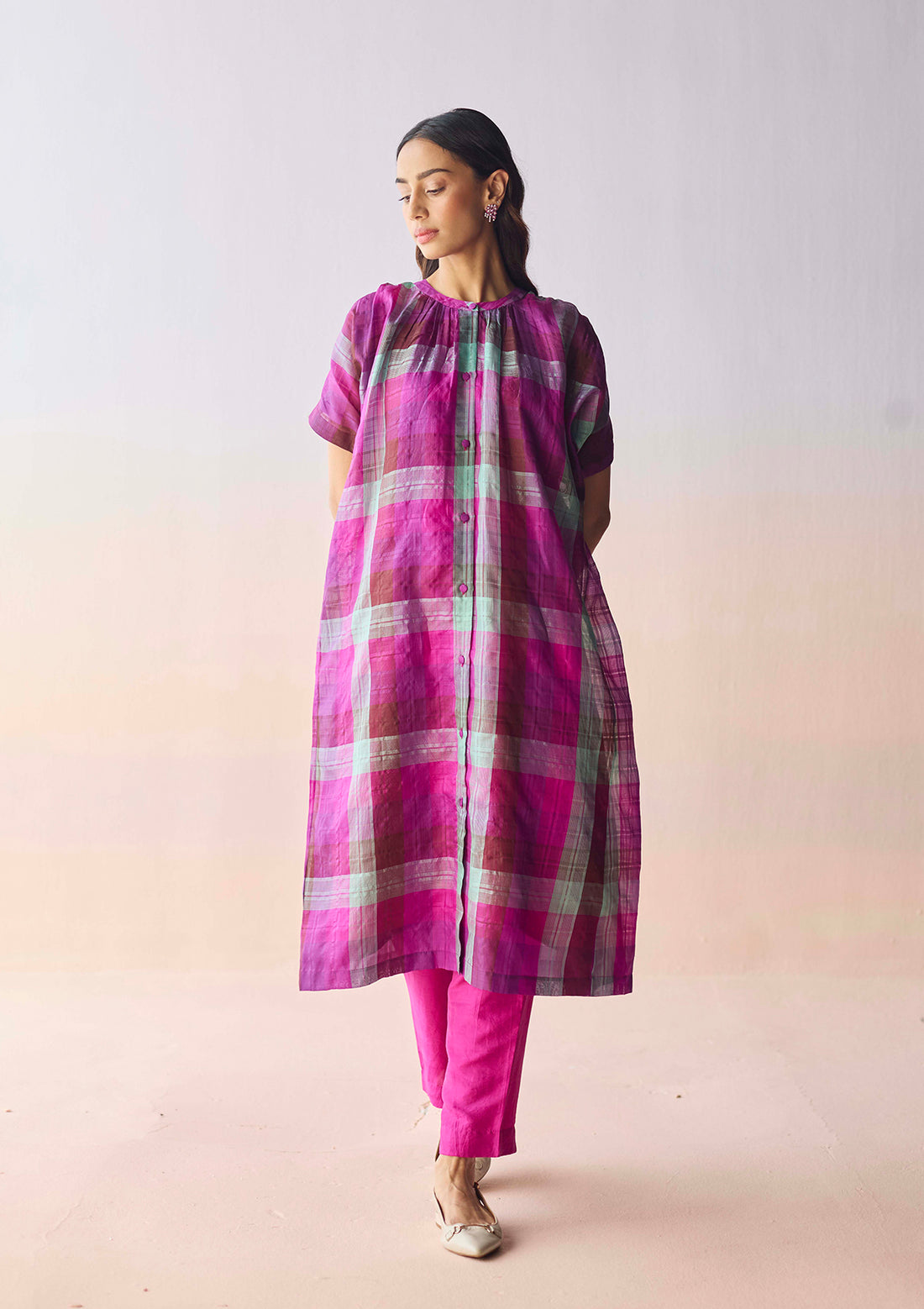 Rooted Pink Kurta Set