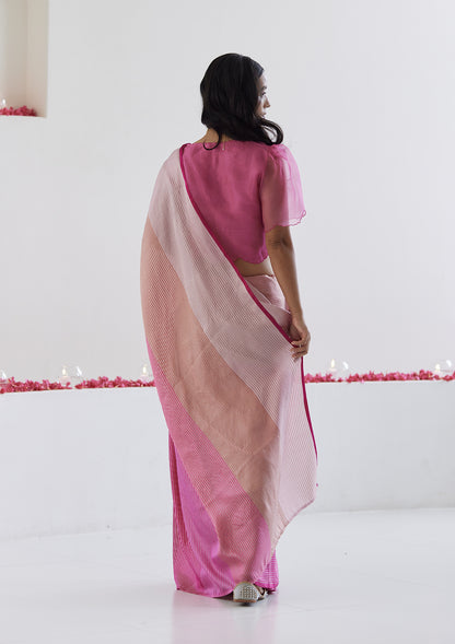 Silken Memoirs Striped Saree