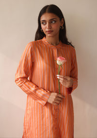 Endless Laughter Orange Kurta Set