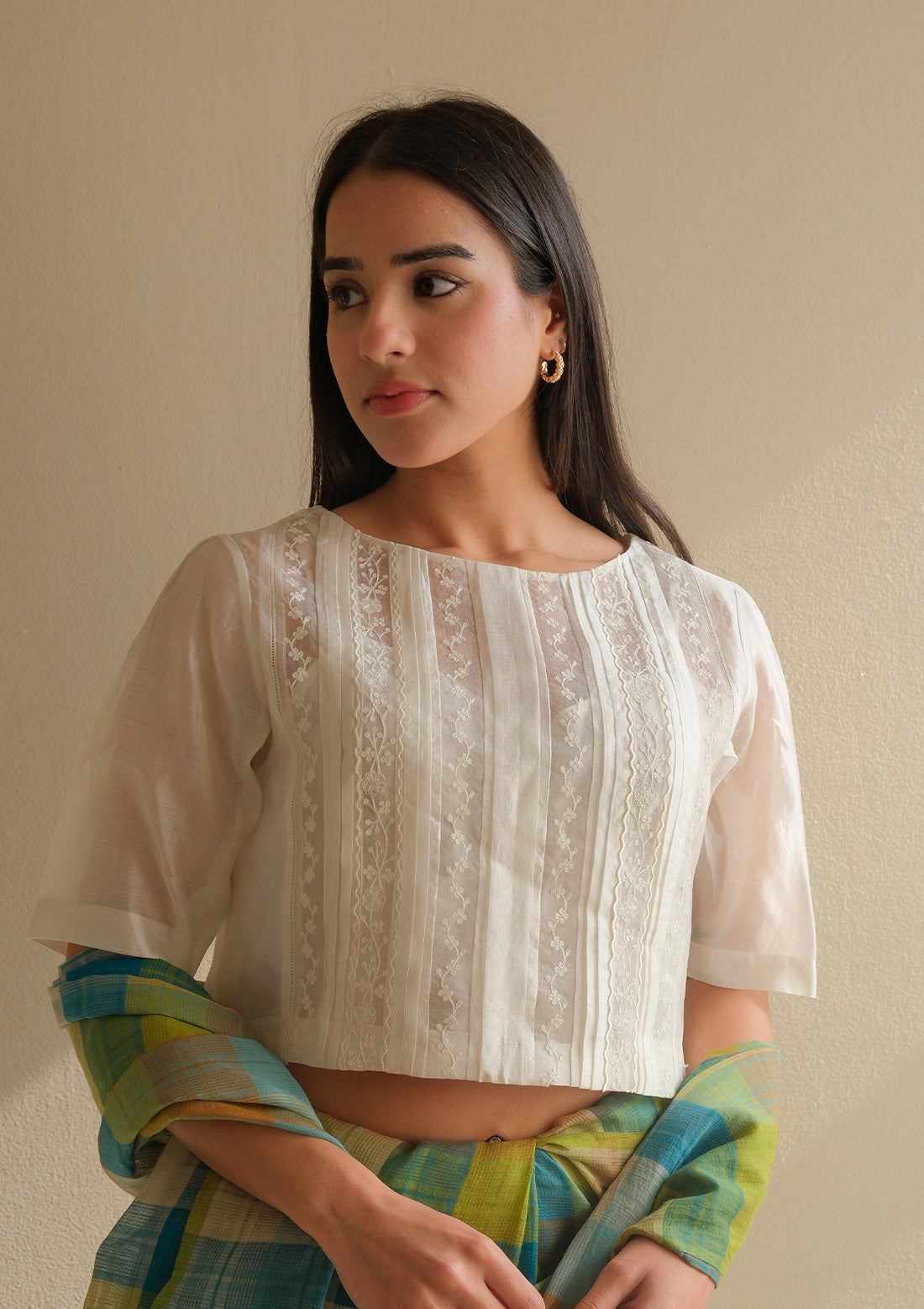 Whispering Ivy Ivory Blouse