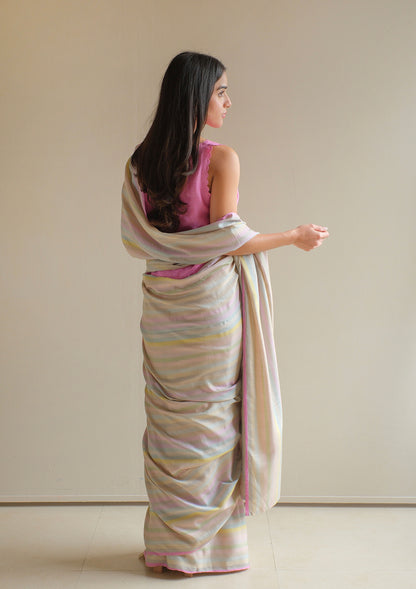 Zen Cocoon Beige Saree