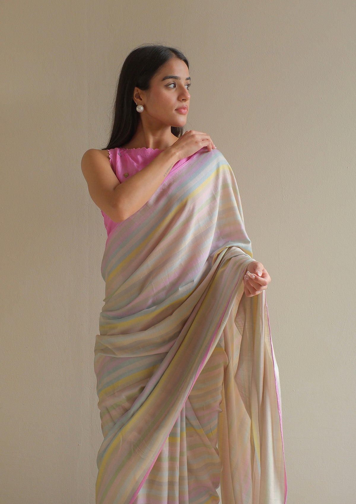 Zen Cocoon Beige Saree